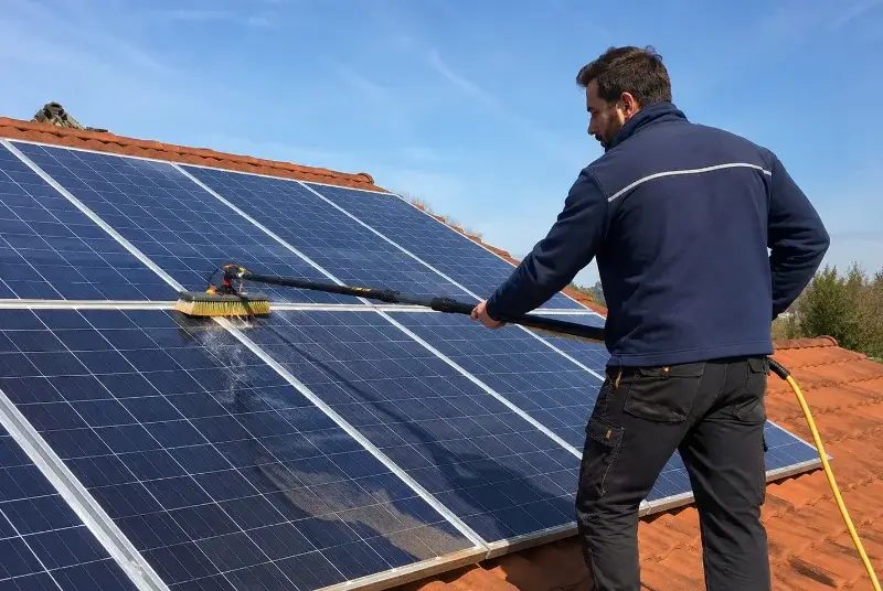 Nettoyage et entretien de panneaux solaires à Banca