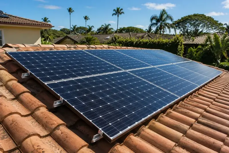 Installation de panneaux solaires à Banca